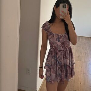 UO exclusive cap sleeve romper